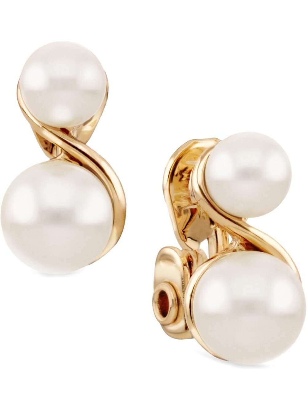 Layered Pearl Stud Earrings for Women - Statement Fashion Jewelry for Day